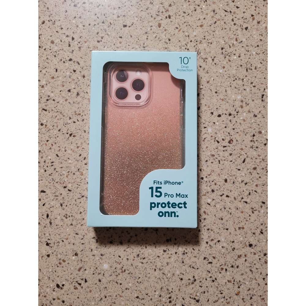 NIB Protect Onn Pink Glitter Ombre iPhone Case for iPhone 15 Pro Max